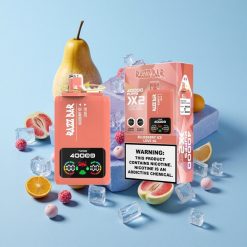 Razz Bar 40000 Puffs توت أزرق مثلج_Love 66 شاشة عرض طاقة