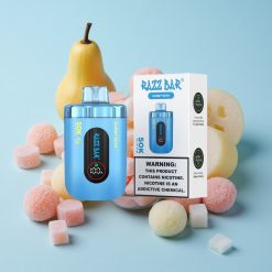 Razz Bar 50K Puffs سيجارة إلكترونية للاستخدام مرة واحدة حلوى الدب + Type-C قابل للشحن