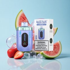 Razz Bar 50K Puffs فراولة بطيخ علكة فقاعية 1.0 Ohm Mesh Coil