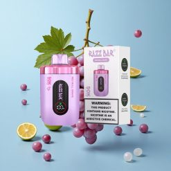Razz Bar 50K Puffs Red Bull عنب سيجارة إلكترونية للاستخدام مرة واحدة بطارية 650 مآه