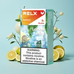 RELX Pod Pro 2 600 Puffs ليمون نعناع سعة البخار 1.9 مل