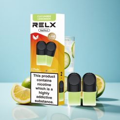 RELX Pod Pro 2 600 Puffs نكهة المشروب-خيار ليموناضة سعة المبخر: 1.9 مل