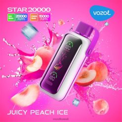 VOZOL STAR 20000 FLH0X10 جليد الخوخ العصير Vozol Kuwait